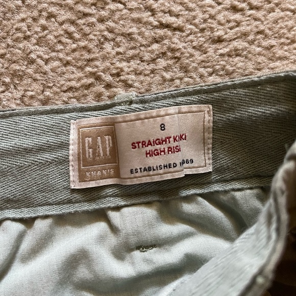 Gap Khakis Straight High Rise Camo Crop Pants - Picture 4 of 6